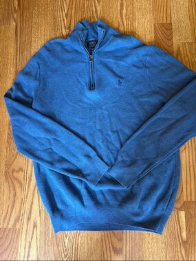 Polo by Ralph Lauren Royal Blue Quarter-Zip Sweater